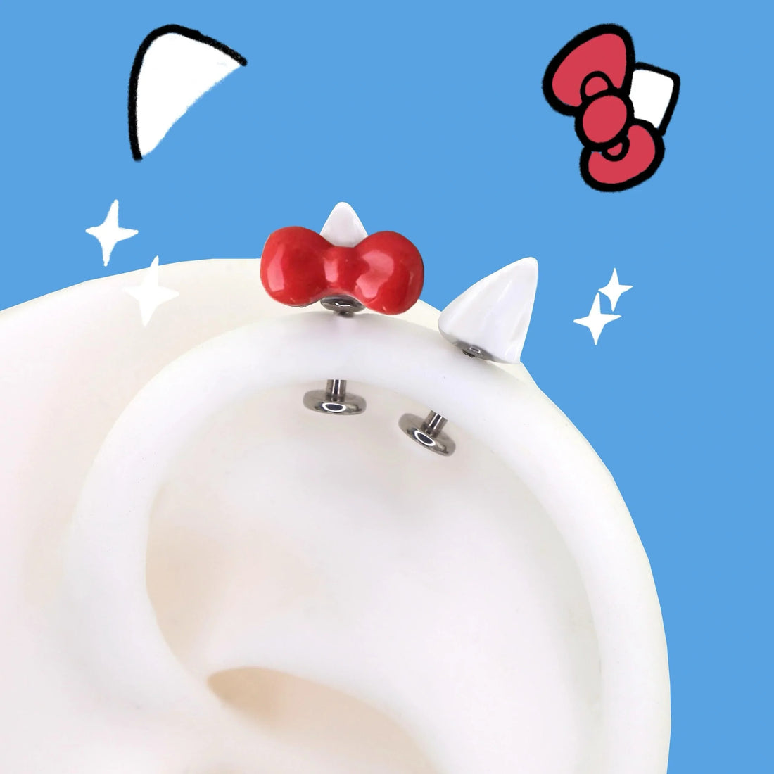 CRUX Jewelry Paws and Purrs piercing jewelry series