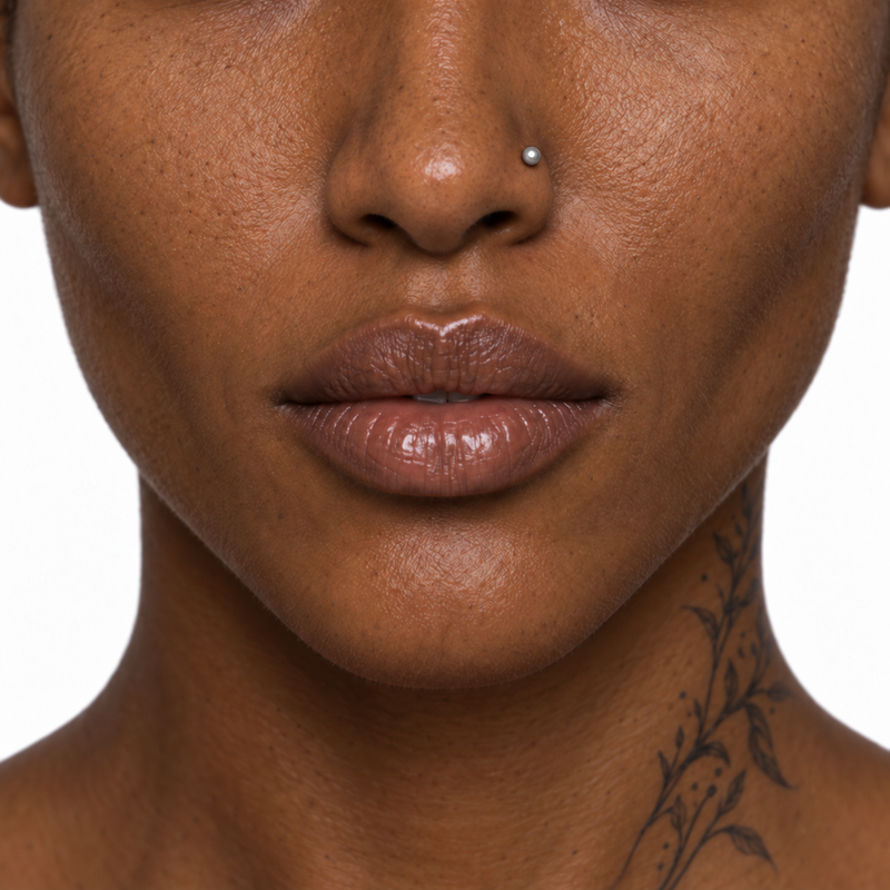 Nostril piercing jewelry placement