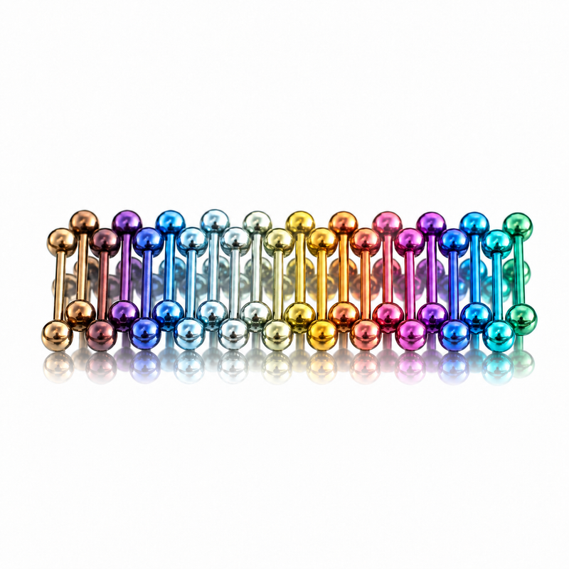 Straight barbell piercing jewelry styles