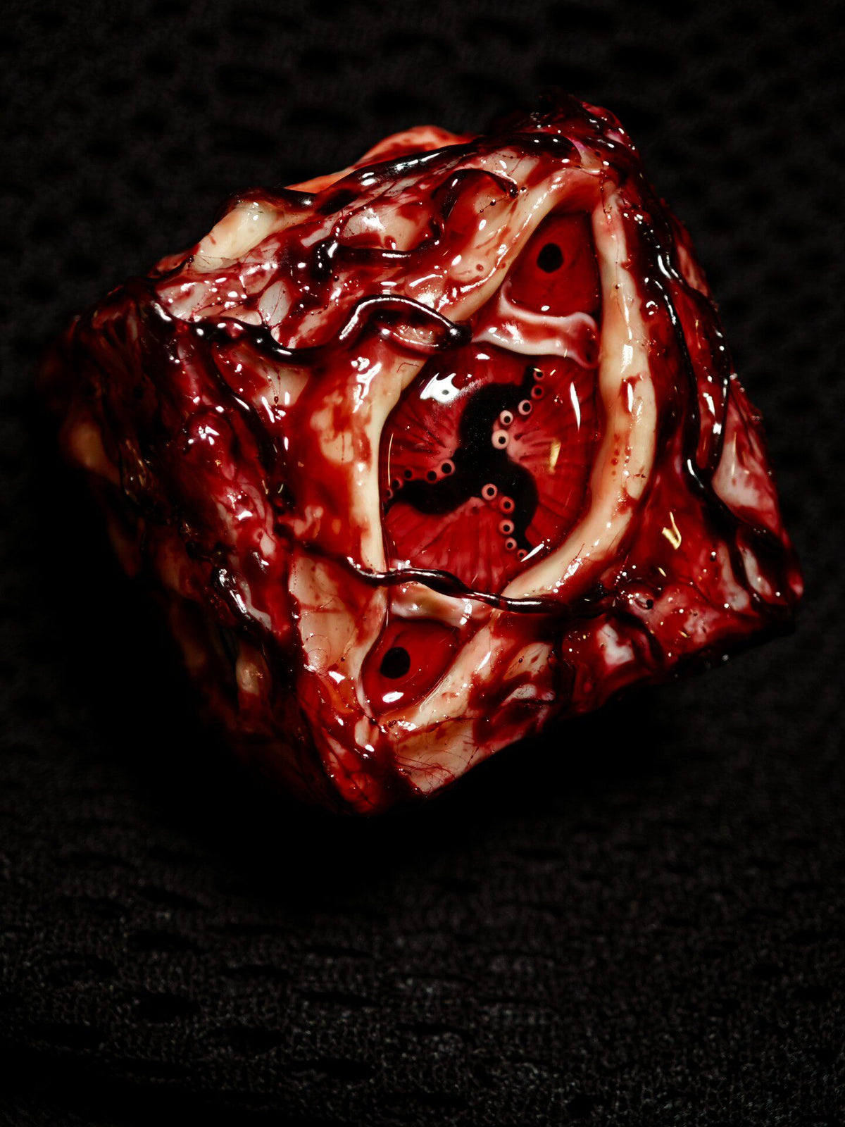 Handmade Prison Realm D6 Dice | Cursed Eye Resin Die - Crux Jewelry product photo