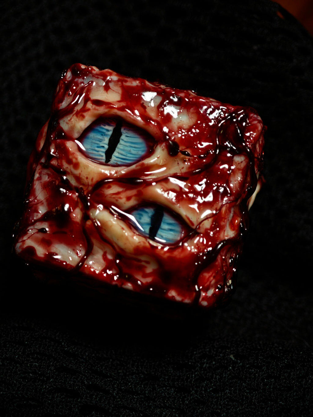 Handmade Prison Realm D6 Dice | Cursed Eye Resin Die - Crux Jewelry product photo