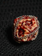 Handmade 35mm Bound Flesh D6 Dice - Chained Gory Meat Resin Artifact - Crux Jewelry product image 3