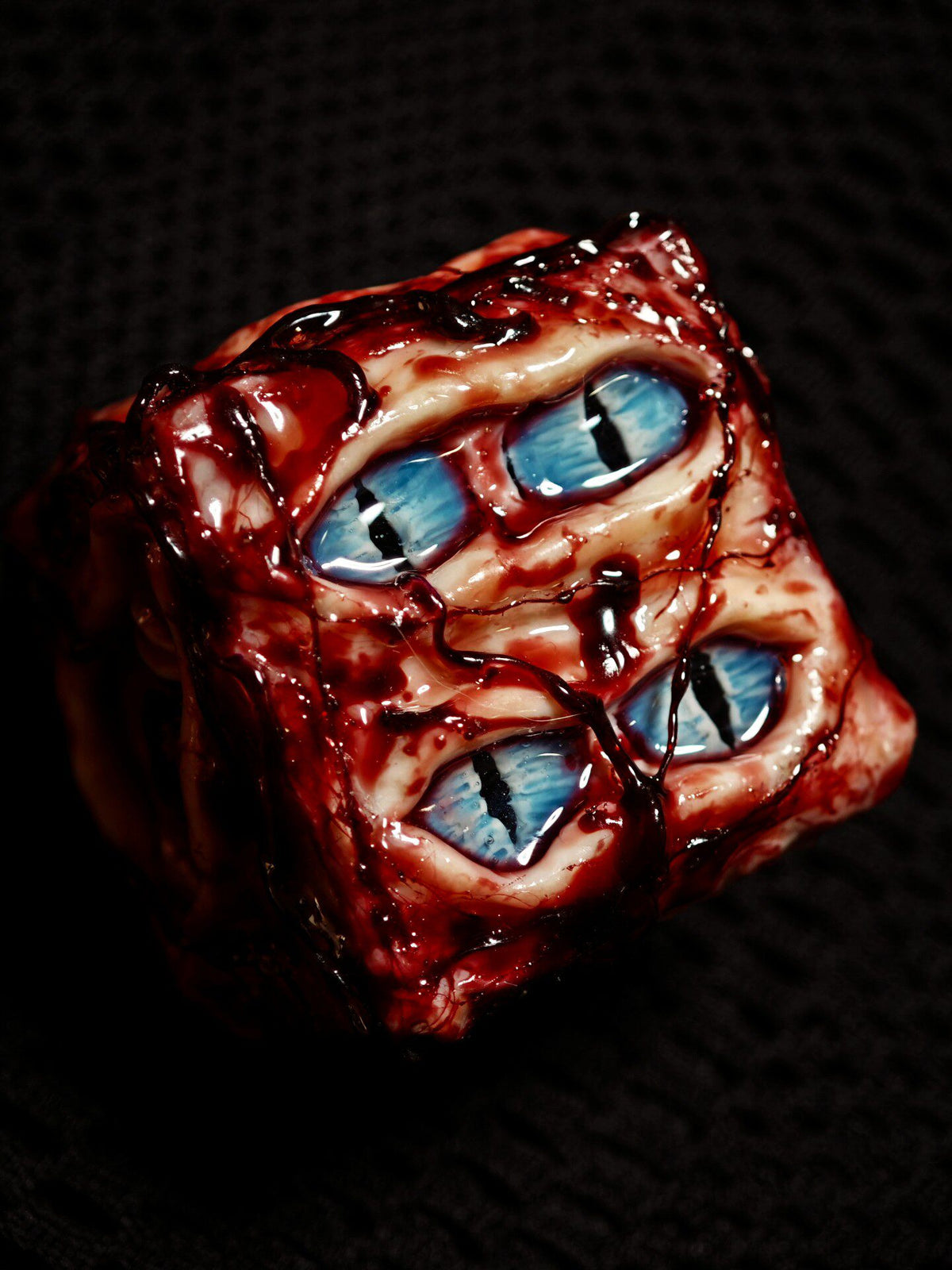 Handmade Prison Realm D6 Dice | Cursed Eye Resin Die - Crux Jewelry product photo