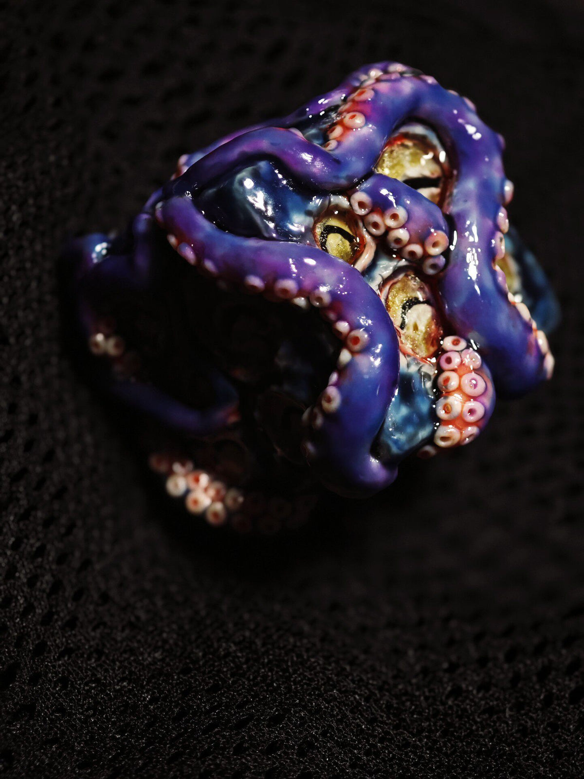 Handmade 35mm Eldritch Tentacle D6 Dice | Cthulhu Monster Eye Resin Die | Lovecraftian... - Crux Jewelry product image 5