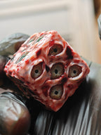 Handmade 30mm Bloody Eyeball D6 Dice | Horror Flesh & Blood Curio | RPG Oddity Collection - Crux Jewelry product image 6