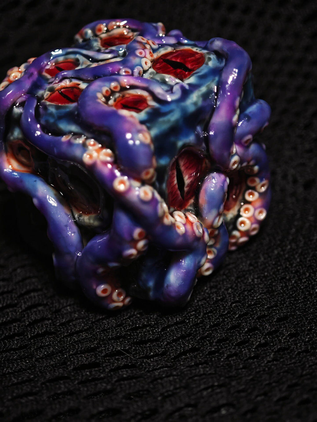 Handmade 35mm Eldritch Tentacle D6 Dice | Cthulhu Monster Eye Resin Die | Lovecraftian... - Crux Jewelry product image 7