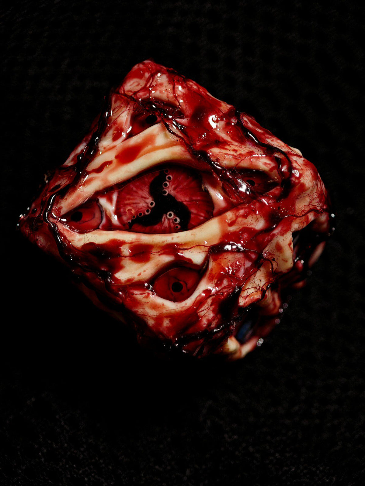 Handmade Prison Realm D6 Dice | Cursed Eye Resin Die - Crux Jewelry product photo
