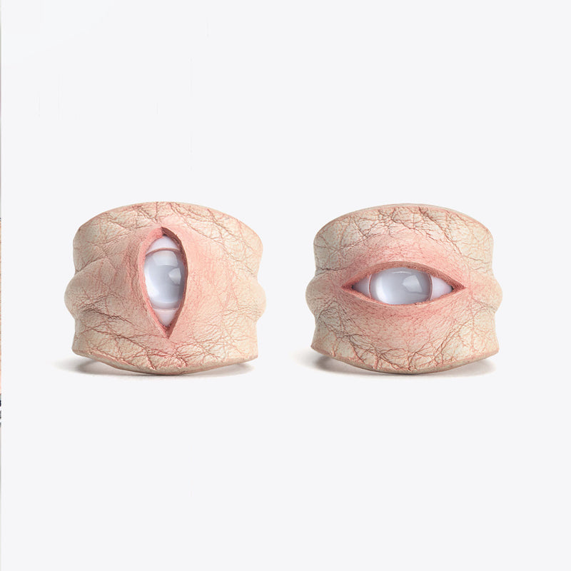 Hyper-realistic Flesh Eye Ring - Silicone Human Skin Eyeball Jewelry - Crux Jewelry product image 1