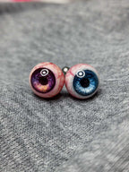 (Bloody Veined Version) Realistic Lifelike Eyeballs | Ear/Tongue/Lip Studs - tongue piercing jewelry 1
