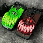 "The Devourer" 3D Big Mouth Monster Phone Case | Realistic Teeth & Cyclops Eye Art - Crux Jewelry product image 1