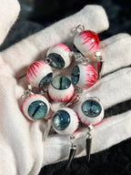 Hypnotic Nightmare | Lower Rank One Enmu Inspired Eyeball Earrings - Crux Jewelry product image 2
