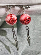Flesh and Blood | Macabre Body Horror Spike Drop Earrings - Crux Jewelry product image 4