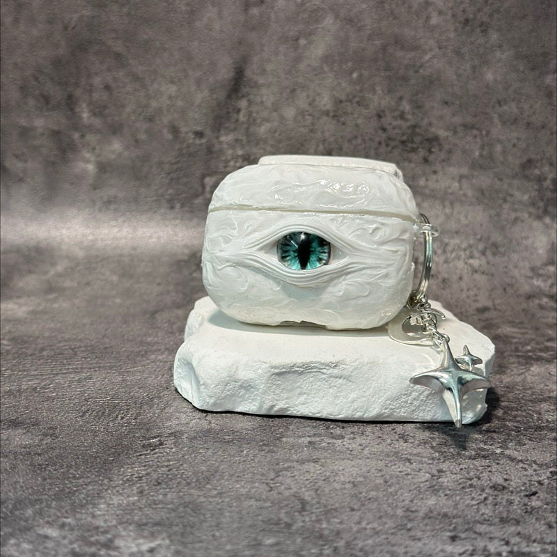 "Pocket Monster" 3D Multi-Eye AirPods Case | Handmade Horror Gore & Glow Texture Cover - Crux Jewelry product image 1