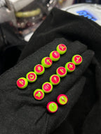 Curse of the Toxic Symbiote | Titanium Neon Cyber-Goth Eyeball Stud - Crux Jewelry product image 2