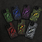 "Elemental Chaos" Marbled Dragon Eye 3D Phone Case | Swirling Texture Resin Cover - Crux Jewelry product image 1