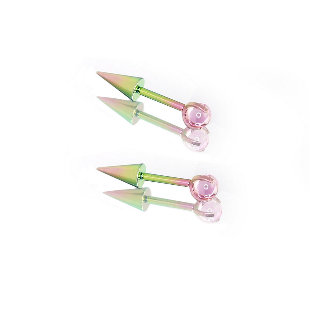 MLP Titanium Demon Ear Stud | Gothic Cartilage Piercing | Devil Wing Helix Earring - Crux Jewelry product image 6