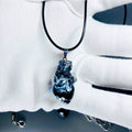 "Corrupted Soul" Black Smoke Anatomical Heart - Ink Wash Resin - Crux Jewelry product image 1