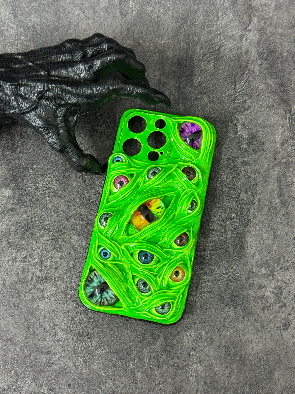 "Thousand Eyes" Cthulhu Monster 3D Phone Case | Textured Creepy Cute Cover - Crux Jewelry product image 5