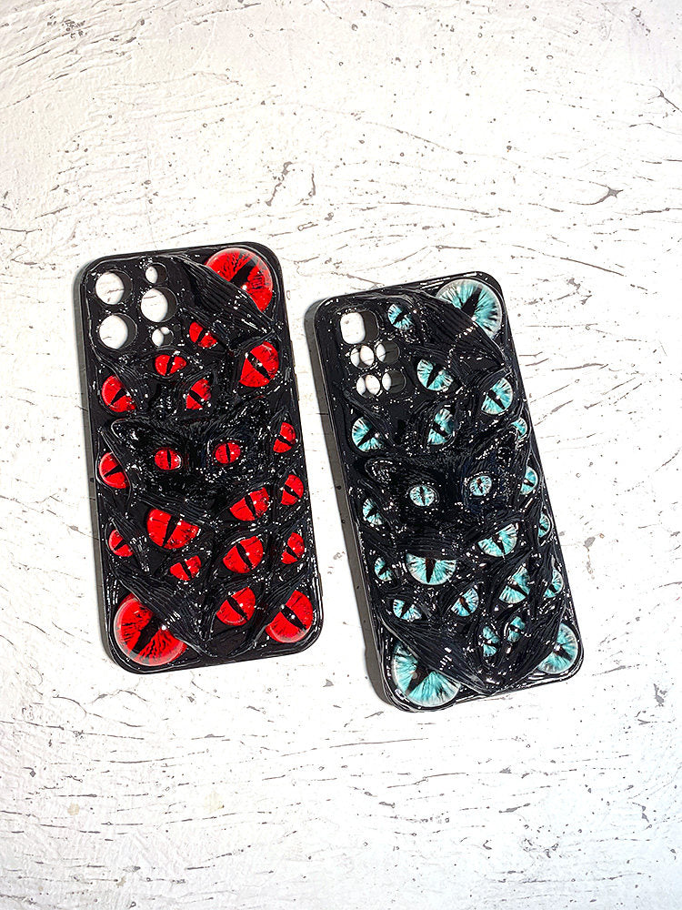 Demon Cat Eye 3D Gothic Phone Case Series Glow-in-the-Dark - Crux Jewelry product image 3