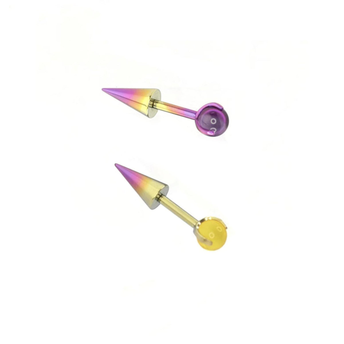 MLP Titanium Demon Ear Stud | Gothic Cartilage Piercing | Devil Wing Helix Earring - Crux Jewelry product image 2