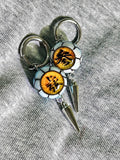Destructive Death❄️ | Upper Rank Three Akaza Eyeball Earrings - Crux Jewelry product image 1