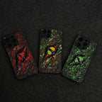 "Elemental Chaos" Marbled Dragon Eye 3D Phone Case | Swirling Texture Resin Cover - Crux Jewelry product image 2