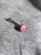 Awakening of the Feral Beast | Titanium Reptile Dragon Eyeball Stud - Crux Jewelry product image 2