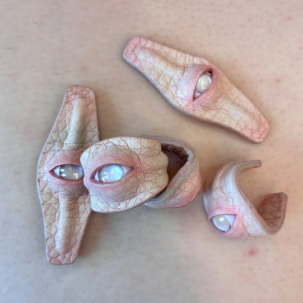 Hyper-realistic Flesh Eye Ring - Silicone Human Skin Eyeball Jewelry - Crux Jewelry product image 3