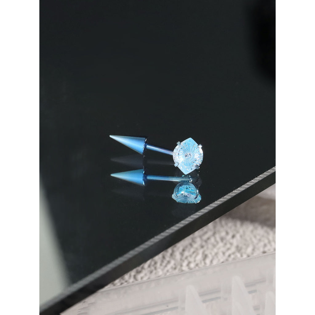 The Glacier Devil's Eye - Titanium Cartilage & Helix Stud - Crux Jewelry product image 3
