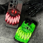 "The Devourer" 3D Big Mouth Monster Phone Case | Realistic Teeth & Cyclops Eye Art - Crux Jewelry product image 2