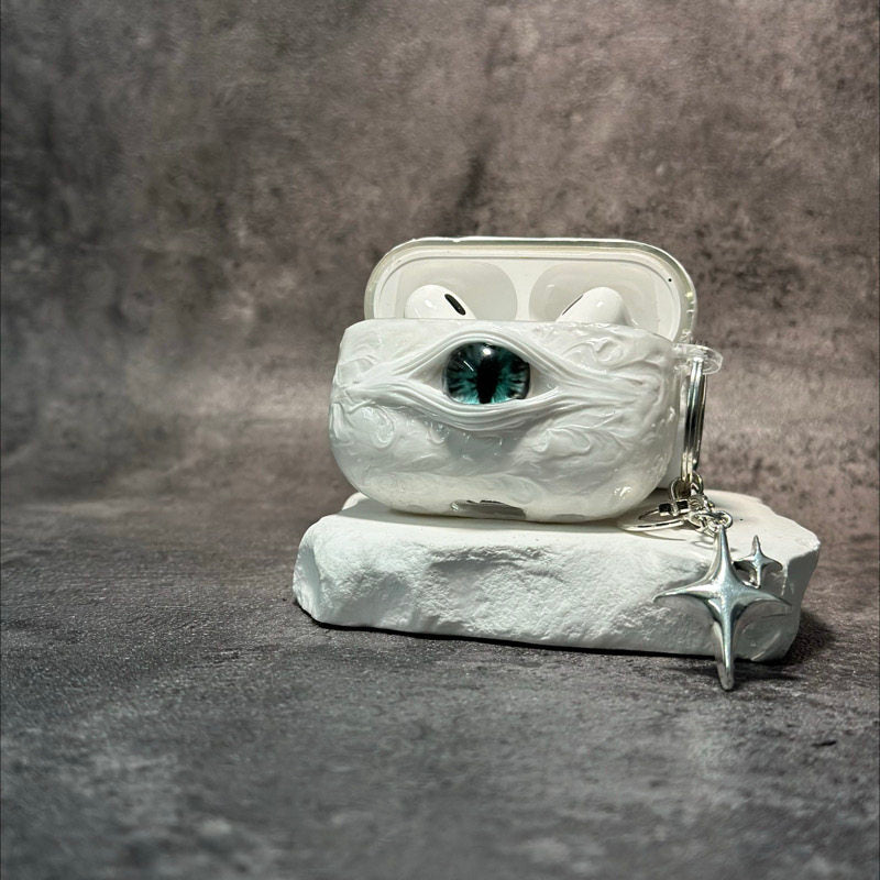 "Pocket Monster" 3D Multi-Eye AirPods Case | Handmade Horror Gore & Glow Texture Cover - Crux Jewelry product image 2