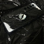 "Abyssal Watcher" Custom 3D Black Texture Phone Case | Choose Your Eye Style - Crux Jewelry product image 3