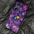 "Prismatic Void" 3D Slime Phone Case | Holographic Dragon Eye & Wet Texture Art - Crux Jewelry product image 1