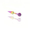 MLP Titanium Demon Ear Stud | Gothic Cartilage Piercing | Devil Wing Helix Earring - Crux Jewelry product image 4