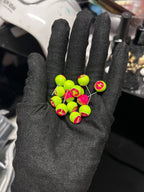Curse of the Toxic Symbiote | Titanium Neon Cyber-Goth Eyeball Stud - Crux Jewelry product image 1