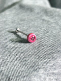 Handcrafted Titanium Spiky Heart Pupil Eyeball Stud - ear and cartilage jewelry 1