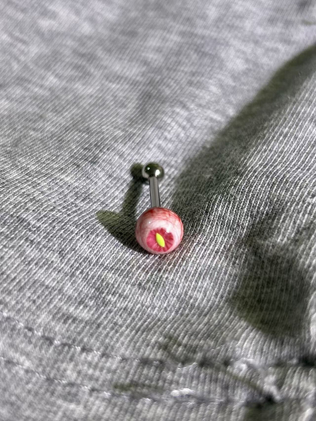 Awakening of the Feral Beast | Titanium Reptile Dragon Eyeball Stud - Crux Jewelry product image 3