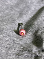 Awakening of the Feral Beast | Titanium Reptile Dragon Eyeball Stud - Crux Jewelry product image 3
