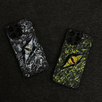 "Elemental Chaos" Marbled Dragon Eye 3D Phone Case | Swirling Texture Resin Cover - Crux Jewelry product image 3