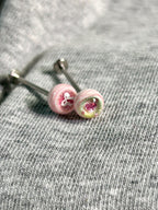 Handcrafted Titanium Dark Coquette Eyeball Piercing | Pastel Goth Labret Stud - Crux Jewelry product image 3