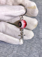 Vampire's Gaze | Gothic Bloodshot Slit Pupil Dagger Earrings - Crux Jewelry product image 3