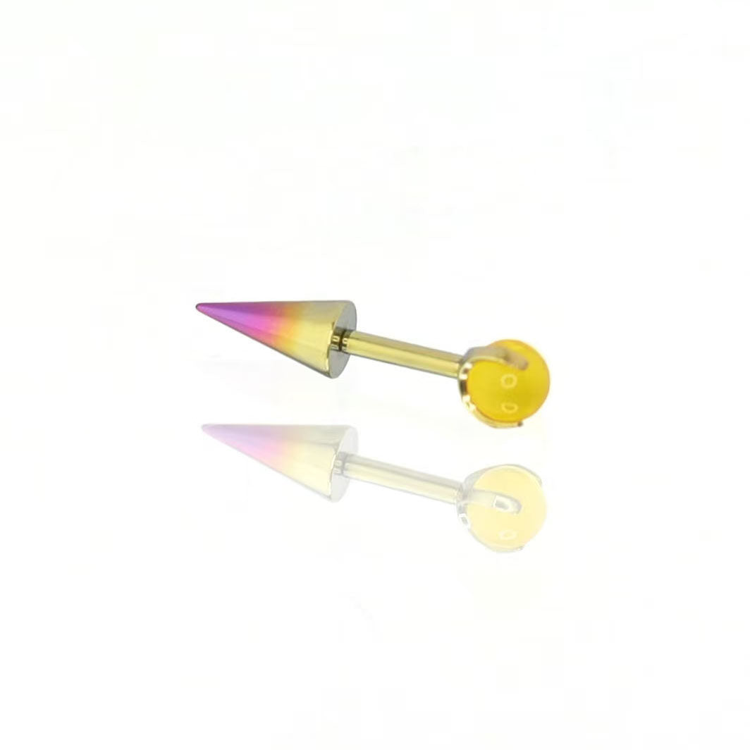MLP Titanium Demon Ear Stud | Gothic Cartilage Piercing | Devil Wing Helix Earring - Crux Jewelry product image 5
