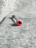 Handcrafted Titanium Monster Eyeball Piercing | Gothic Labret Stud - Crux Jewelry product image 3