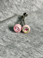 Handcrafted Titanium Dark Coquette Eyeball Piercing | Pastel Goth Labret Stud - Crux Jewelry product image 4