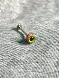Handcrafted Titanium Monster Eyeball Piercing | Gothic Labret Stud - Crux Jewelry product image 4