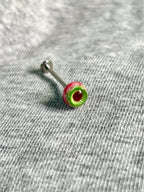 Handcrafted Titanium Monster Eyeball Piercing | Gothic Labret Stud - Crux Jewelry product image 4