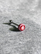 Tears of the Fallen Heretic | Titanium Holy Cross Eyeball Stud - Crux Jewelry product image 4