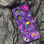 "Prismatic Void" 3D Slime Phone Case | Holographic Dragon Eye & Wet Texture Art - Crux Jewelry product image 3