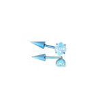 The Glacier Devil's Eye - Titanium Cartilage & Helix Stud - Crux Jewelry product image 4