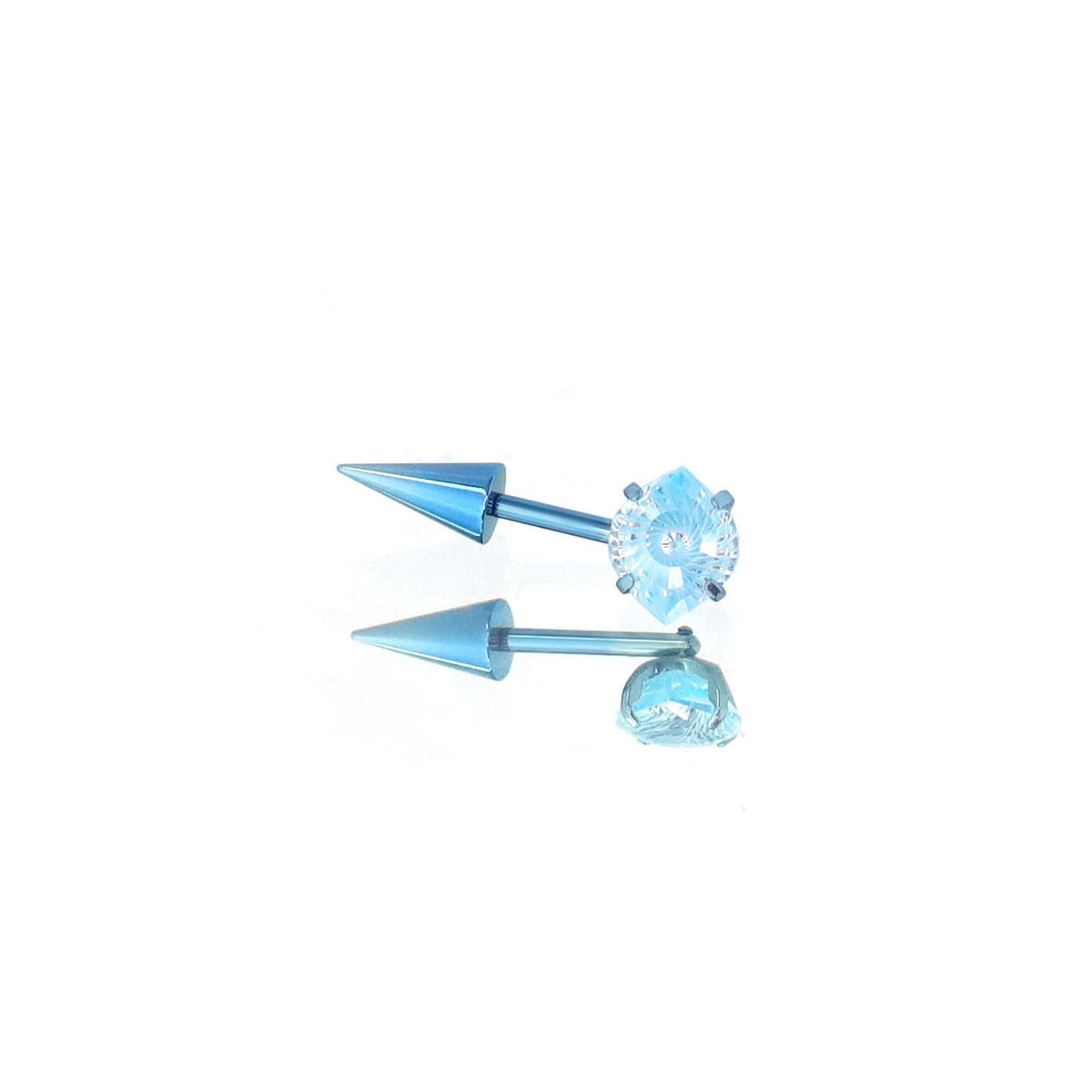 The Glacier Devil's Eye - Titanium Cartilage & Helix Stud - Crux Jewelry product image 4